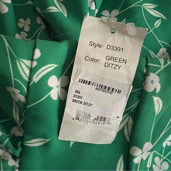 NWT Alexia Admor Emery Cap Sleeve Collared Fit & Flare Green Midi Dress 6 - Picture 11 of 16